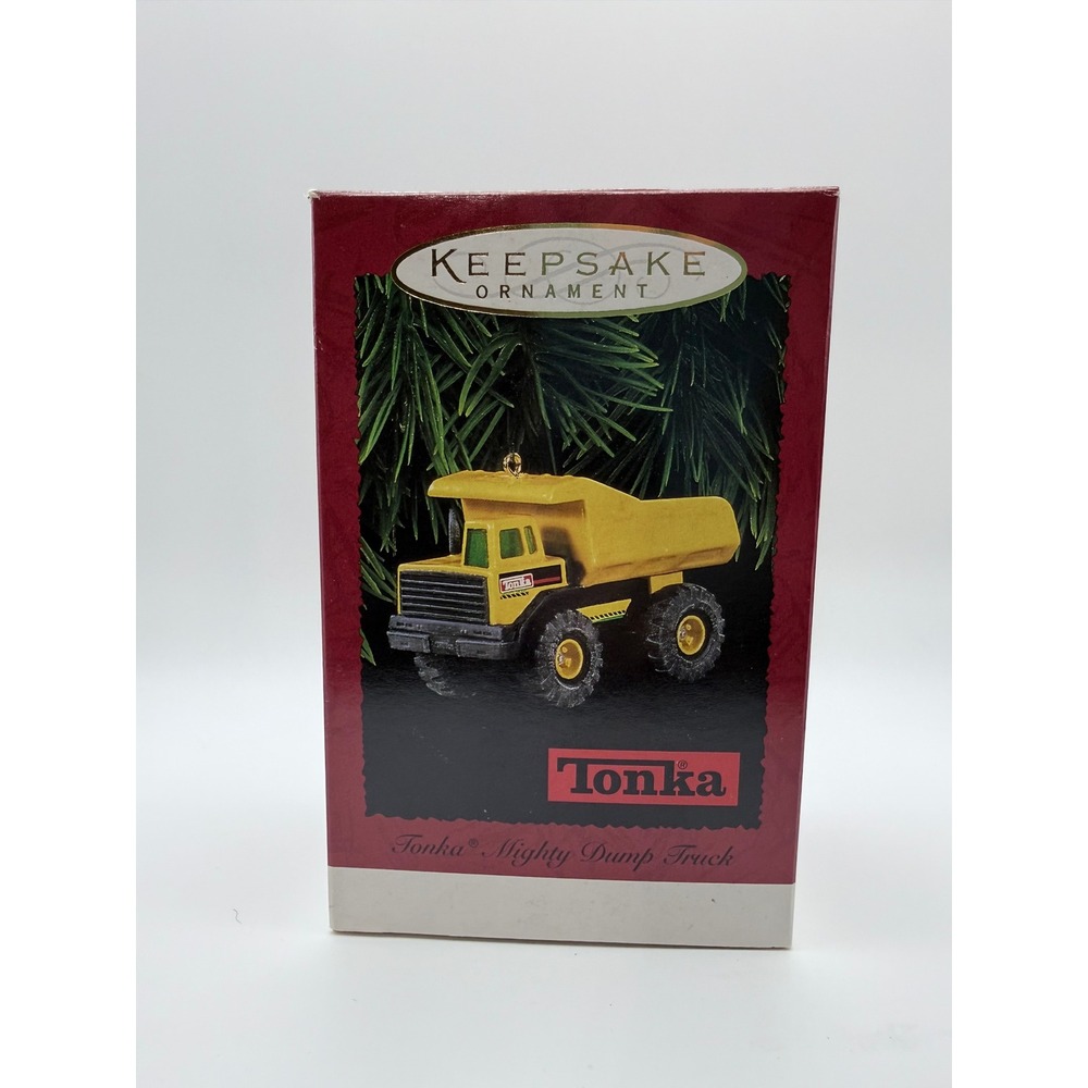 Hallmark Tonka Mighty Dump Truck Ornament‎ Christmas Keepsake 1996 Holiday Decor